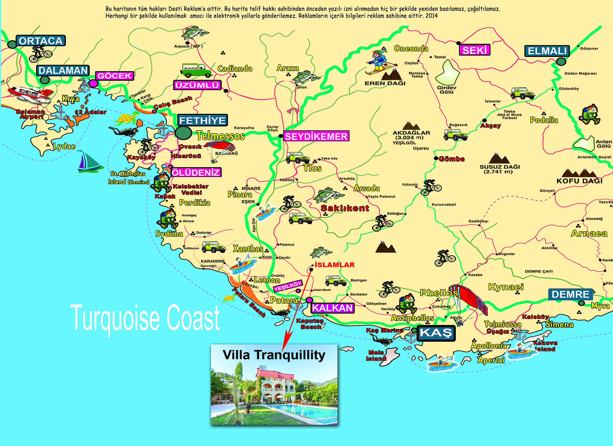 Local Maps - Villa Tranquillity